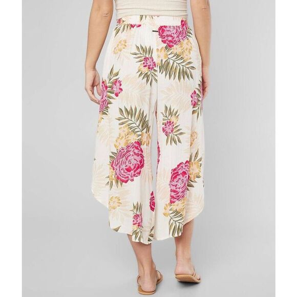 Billabong Small Capri Skies Pant Floral Beach flyaway Cover up tropical print - Picture 5 of 9
